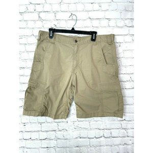 Carhartt Men’s Size 38 Relaxed Force Ripstop Cargo Shorts Relaxed Fit Beige